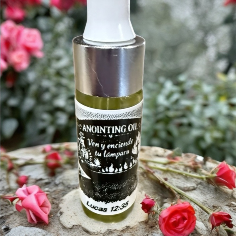Anointing Oil with Silver Cap
